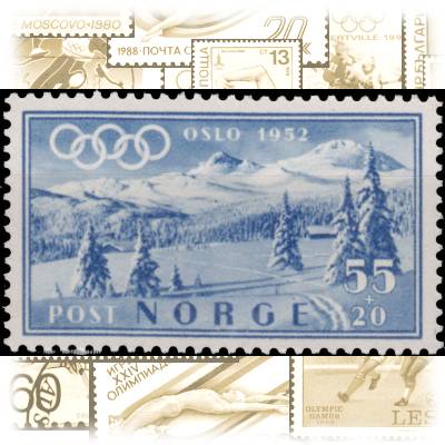 Briefmarken Norwegen Olympiade #10076 (800x480)