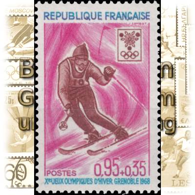 Briefmarken Frankreich Olympiade #10113 (600x922)