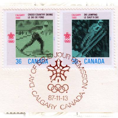 Briefmarken Kanada Olympiade #10172 (800x725)