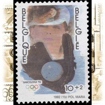 Briefmarke Belgien 1992 Olympischen Spiele #10299 (700x941)