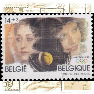 Briefmarke Belgien 1992 Olympischen Spiele #10300 (800x583)