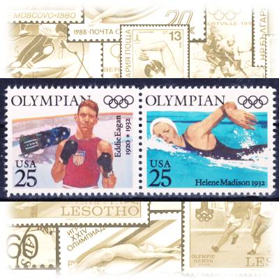 Briefmarken USA Olympiade 1990 #10343 (1200x531)