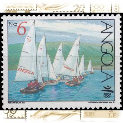 Angola Olympiade 1992 Segeln #10358 (800x635)
