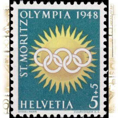 Briefmarken Schweiz 1948 zur Olympiade #10534 (600x715)