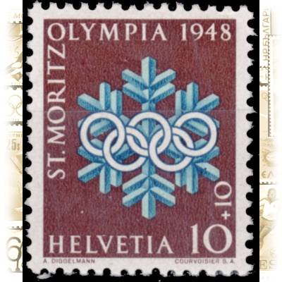 Briefmarken Schweiz 1948 zur Olympiade #10535 (600x714)