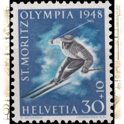 Briefmarken Schweiz 1948 zur Olympiade #10536 (600x709)