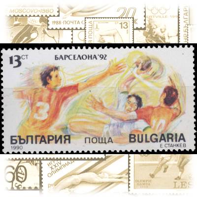 Briefmarken von Bulgarien 1990 Olympiade #10539 (800x449)