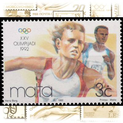 Briefmarken Malta 1992 Olympiade #10545 (800x576)