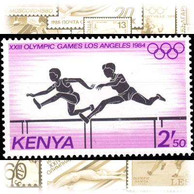 Briefmarke Olympiade Kenia #10695 (800x519)