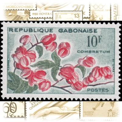 Briefmarken Gabun 1961 Blumen (6) #10710 (800x528)
