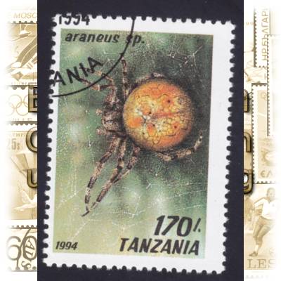 Briefmarken Tansania Spinnen-Tiere 1994 #10728 (600x815)