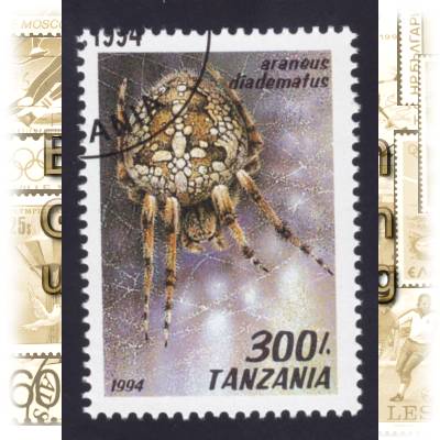 Briefmarken Tansania Spinnen-Tiere 1994 #10730 (600x832)
