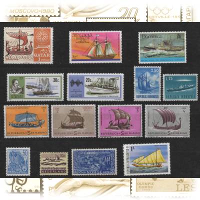 Briefmarkensammlung Schiffe #10780 (1500x1172)