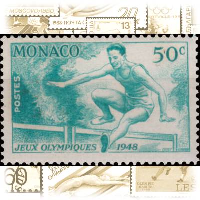 Briefmarken Monaco 1948 Olympia London #10840 (600x397)