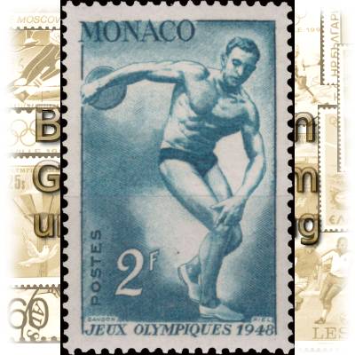 Briefmarken Monaco 1948 Olympia London #10842 (600x909)
