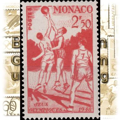 Briefmarken Monaco 1948 Olympiade London #10843 (600x898)