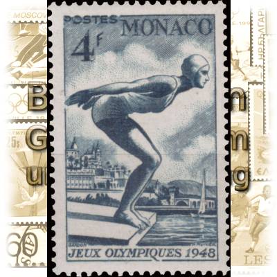 Briefmarken Monaco 1948 Olympia London #10844 (600x905)