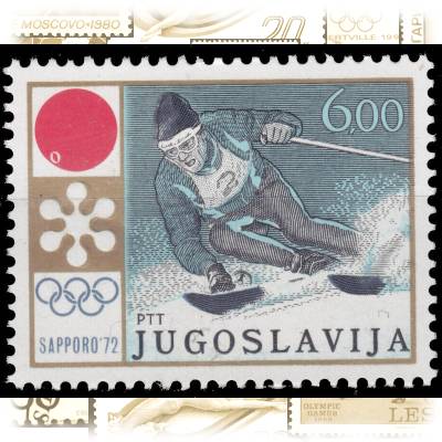 Jugoslawien Olympiade 1972 Skiabfahrtslauf #10860 (800x640)