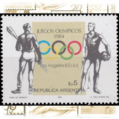 Argentinien Briefmarke Rudern und Basketball #10875 (800x620)