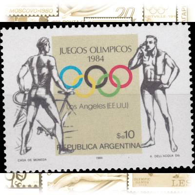 Argentinien Briefmarke 10 Pesos Radfahren und ... #10877 (800x620)