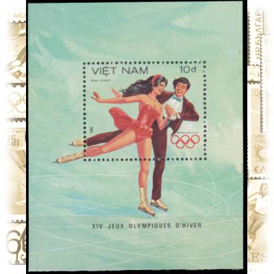Blockausgabe von Vietnam zu 10 Dong Eiskunstlauf #10883 (500x618)