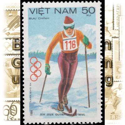 Briefmarken 1984 von Vietnam zur Olympiade in ... #10885 (500x740)