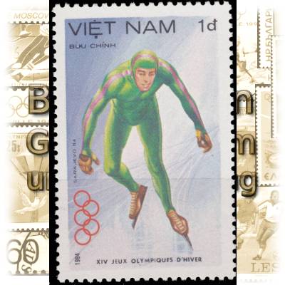 Briefmarken 1984 von Vietnam zur Olympiade in ... #10886 (500x760)