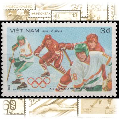 Briefmarken 1984 von Vietnam zur Olympiade in ... #10888 (800x524)