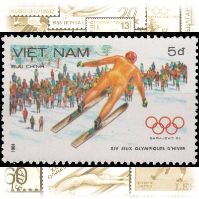 Briefmarken 1984 von Vietnam zur Olympiade in ... #10889 (800x543)