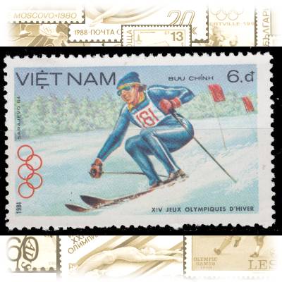 Briefmarken 1984 von Vietnam zur Olympiade in ... #10890 (800x536)