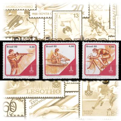 Brasiliensatz 1980 Briefmarken zur Olympiade #10894 (1200x396)