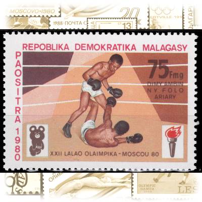 Briefmarken von Madagaskar zur Olympiade 1980 #10907 (800x568)