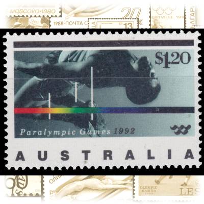 Briefmarken 1992 Australien zur Olympiade Hochsprung #10932 (800x576)