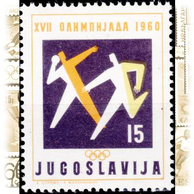 Briefmarken Jugoslawien Olympiade 1960 Rom - Italien #11011 (700x871)