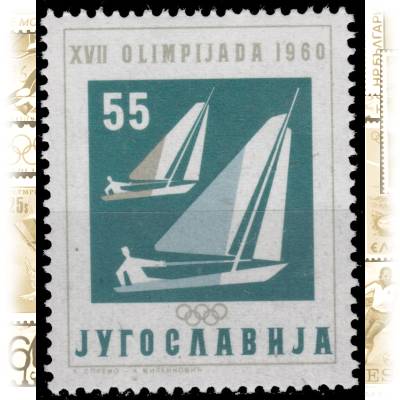 Briefmarken Jugoslawien Olympiade 1960 Rom - Italien #11016 (700x851)