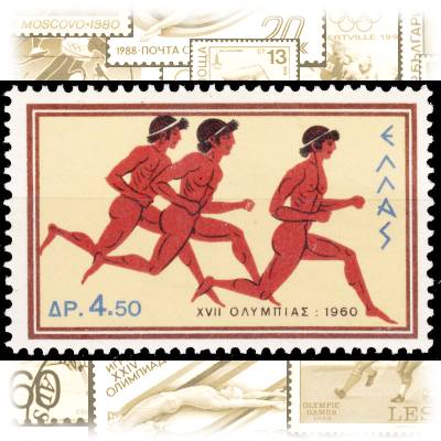 Briefmarken 1960 von Griechenland zur Olympiade ... #11132 (800x507)