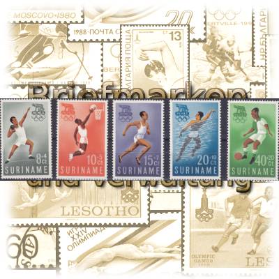Briefmarkensatz Suriname Olympiade in Rom 1960 #11295 (1500x444)