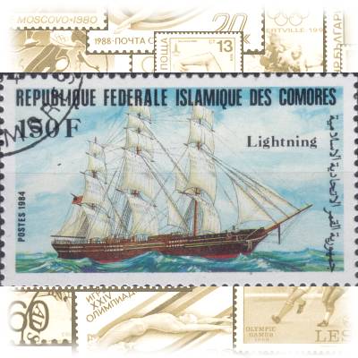 Komoren Segelschiffe 1984 Briefmarke #11690 (1200x717)