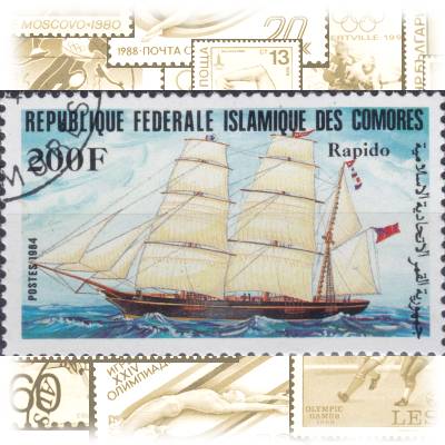 Komoren Segelschiffe 1984 Briefmarke #11691 (1200x717)