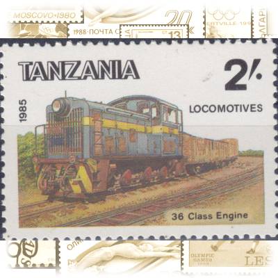 Briefmarken Tansania Eisenbahn #11695 (800x582)