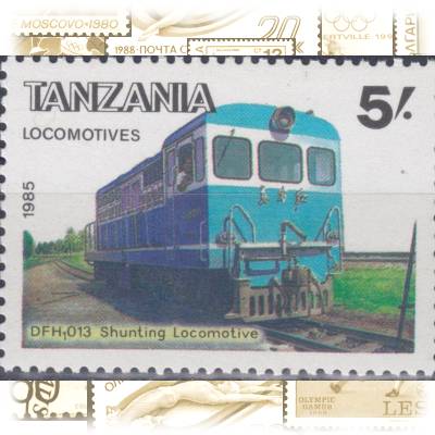 Briefmarken Tansania Eisenbahn #11696 (800x598)