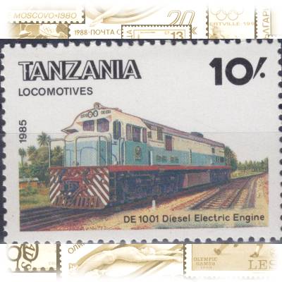 Briefmarken Tansania Eisenbahn #11697 (800x582)