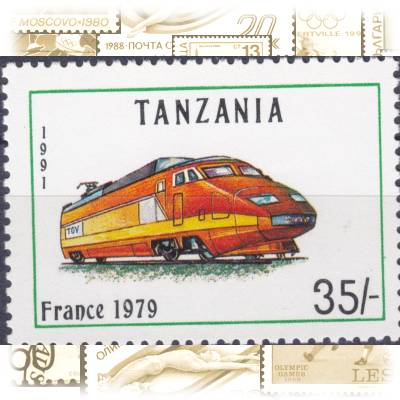 Briefmarken Eisenbahn Triebwagen #11701 (800x577)