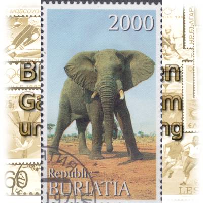 Buriatia Briefmarken Tiere Elefanten 2000 #11750 (600x998)