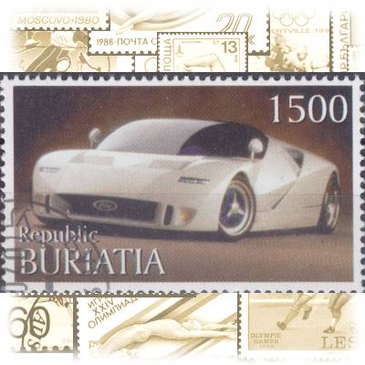 Republik Buriatia Cinderella Briefmarke Automobile ... #11759 (800x483)