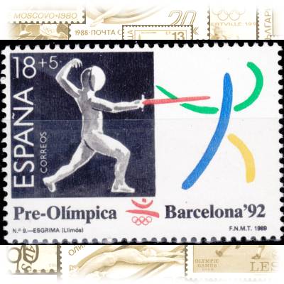 Briefmarken mit Sport Fechten #11799 (800x578)