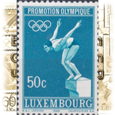 Luxemburg Briefmarken zu Olympia 1968 #11833 (600x845)