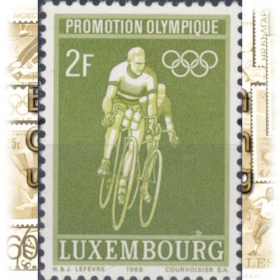 Luxemburg Briefmarken zu Olympia 1968 #11835 (600x823)