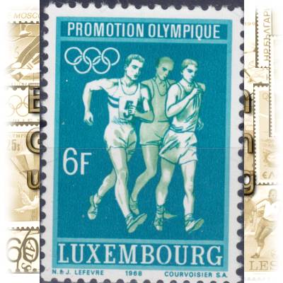Luxemburg Briefmarken zu Olympia 1968 #11837 (600x831)