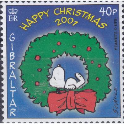 Briefmarken mit Snoopy von Gibraltar 2001 #11886 (800x791)